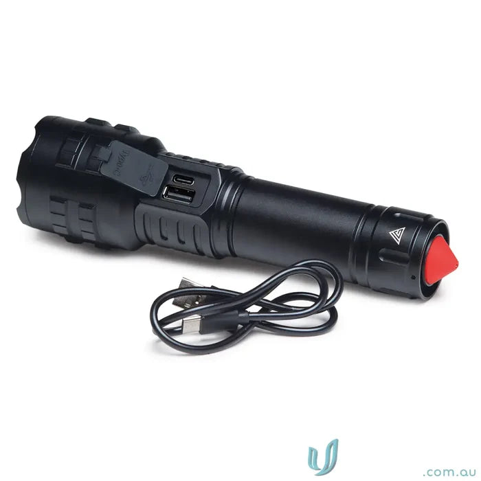 15W LED flashlight IGLPT LuminaPro Torch Highâ€‘Power 15W XHP70 LED Flashlight with Adjustable Zoom