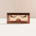Macchiato a short natural lash with denser outer corners and wispy texture for an everyday look, featuring a unique blend of black, brown, and red wine fibers for natural dimension.