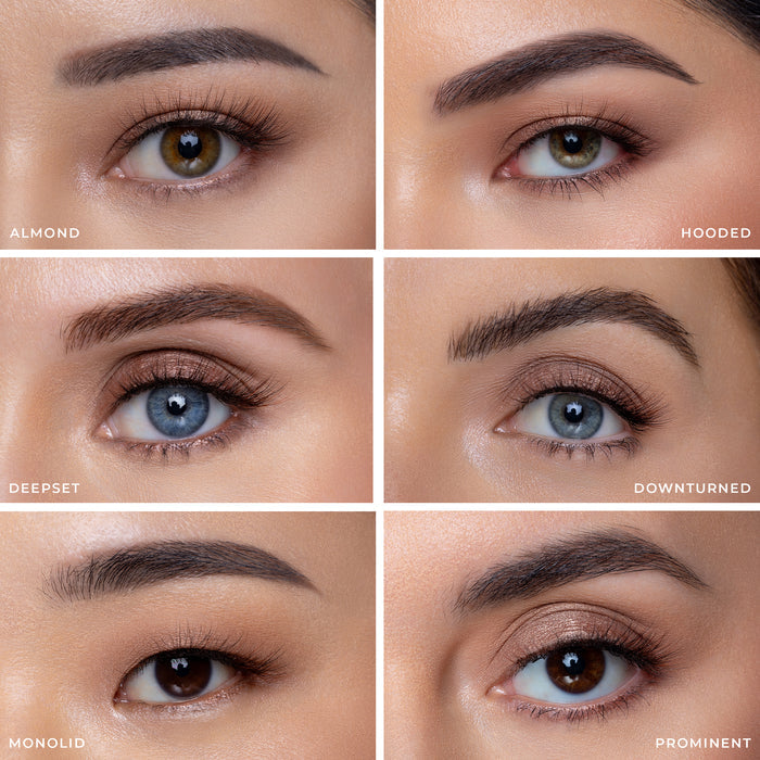 Macchiato false eyelashes on a almond eye shape, hooded eye shape, deepset eye shape, downturned eye shape, monolid eye shape, and prominent eye shape