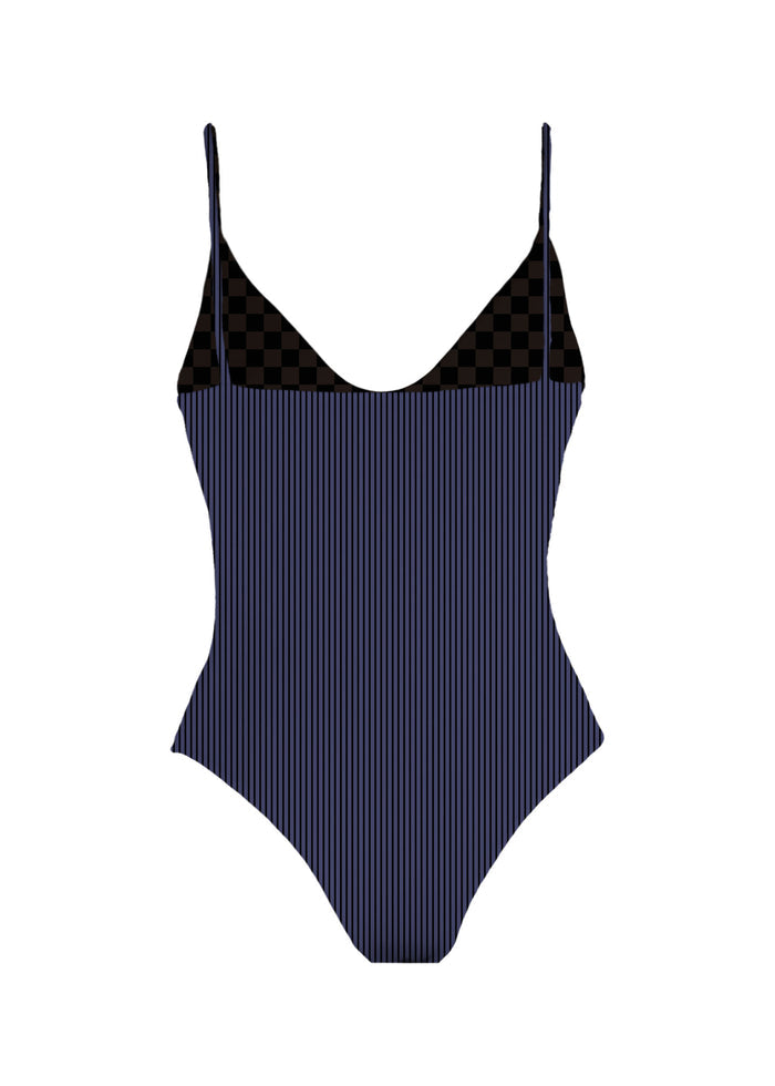 MAI Everyday Bodysuit (Twilight Petal, Retro Check, Skipper Ribbed)