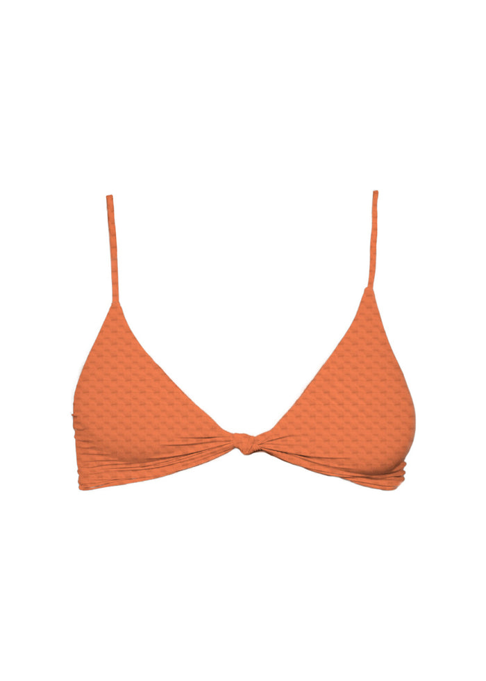 MAI Knot Top (Steel Blue Hibiscus)