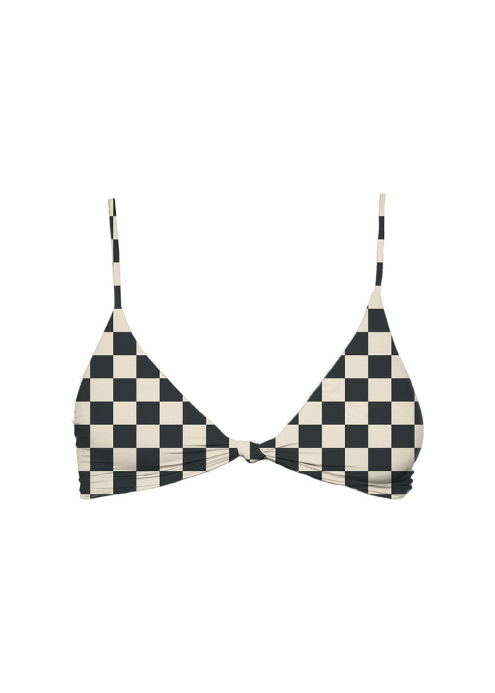 MAI Knot Top (Twilight Petal, Retro Check, Skipper Ribbed, Almond)