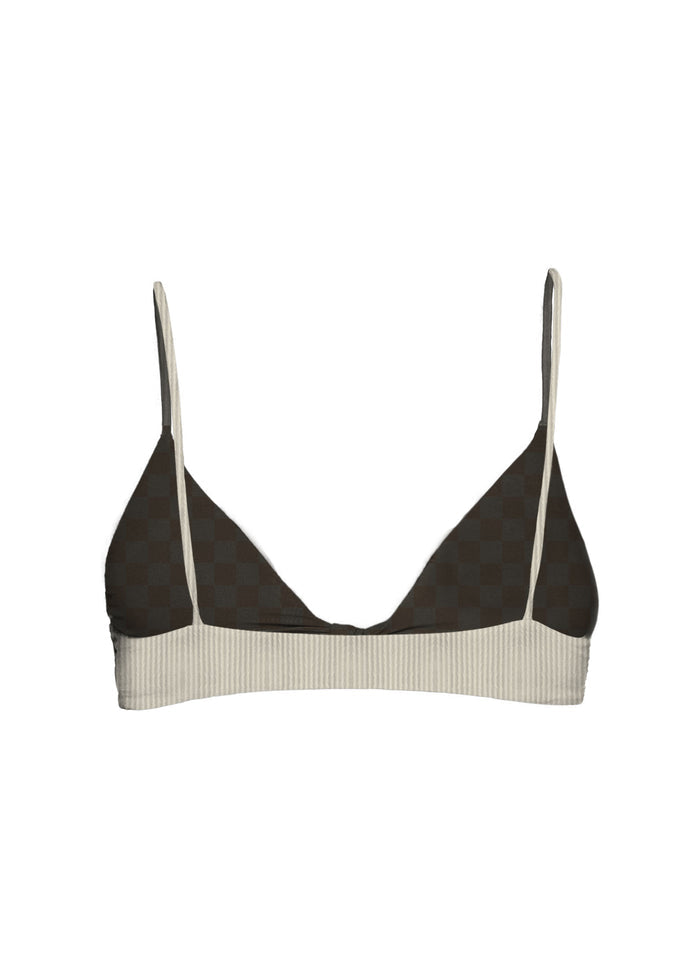 MAI Knot Top (Twilight Petal, Retro Check, Skipper Ribbed, Almond)