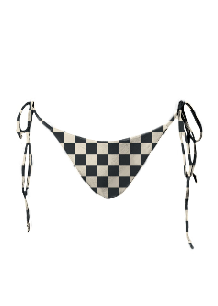 MAI Tie Bottom (Twilight Petal, Retro Check, Skipper Ribbed)