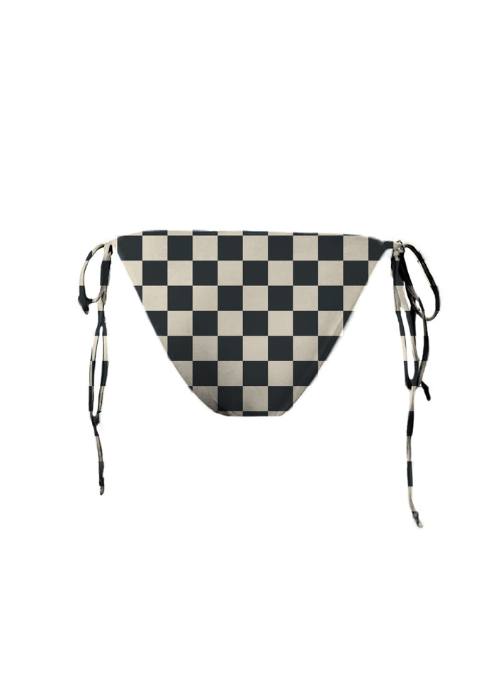 MAI Tie Bottom (Twilight Petal, Retro Check, Skipper Ribbed)