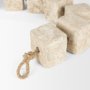 Mala Beige Paper Mache Beads