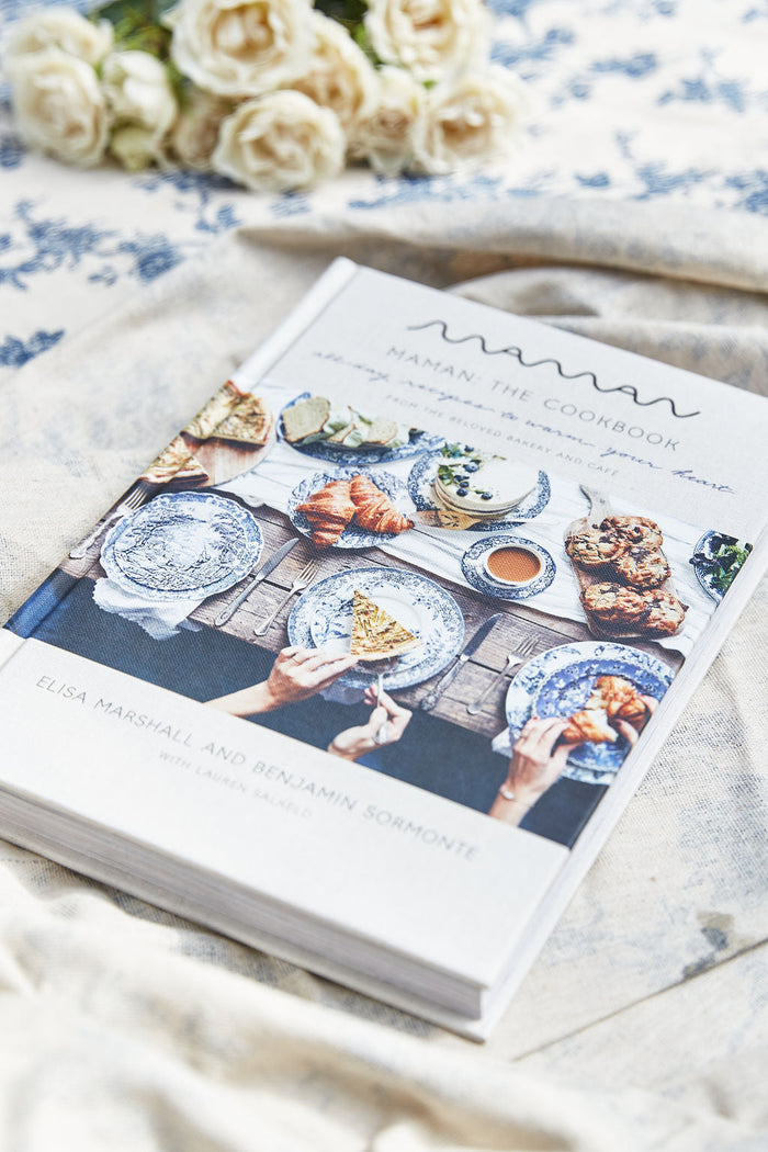 Maman cookbook titled "maman the cookbook: all-day recipes to warm your heart".