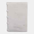 Marble Book Object, White (set)