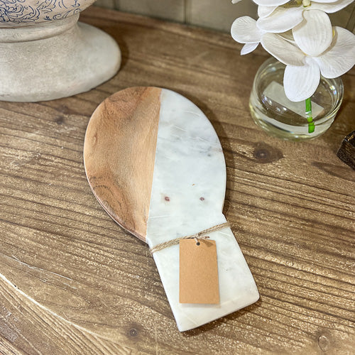 Marble & Wood Tray