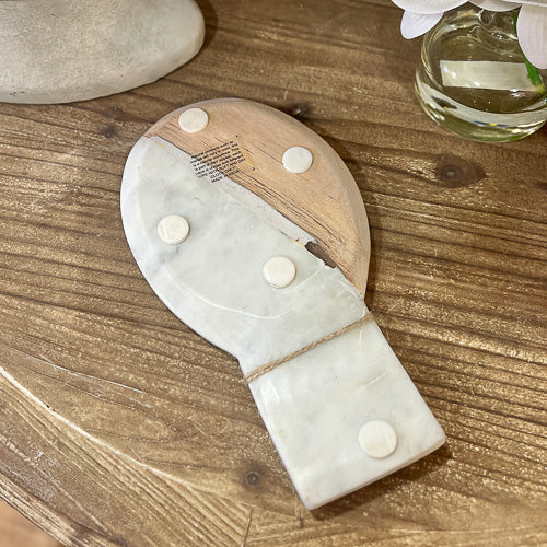 Marble & Wood Tray