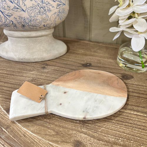 Marble & Wood Tray