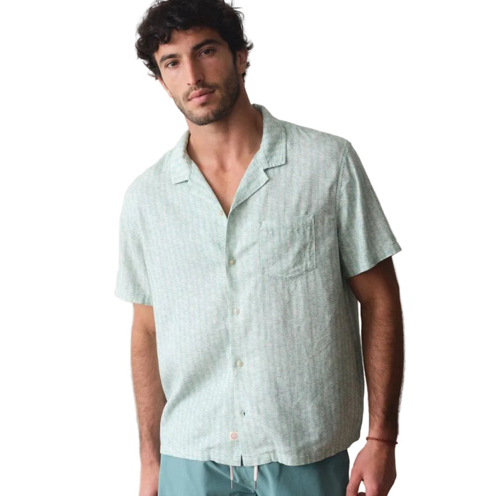 Marine Layer Men's Pablo Tencel Linen Short Sleeve Shirt