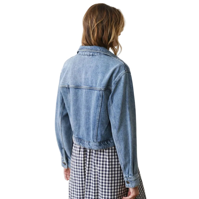 Marine Layer Women's Cropped Denim Jacket