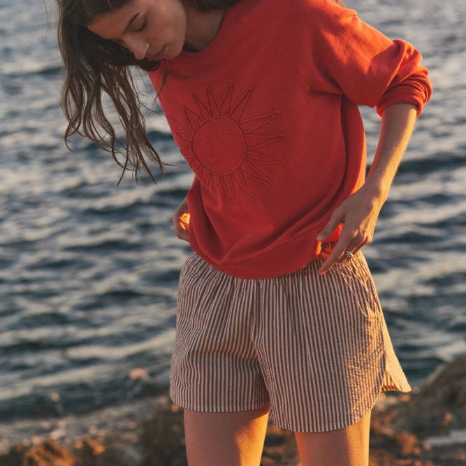 Marine Layer Women's Isla Seersucker Short