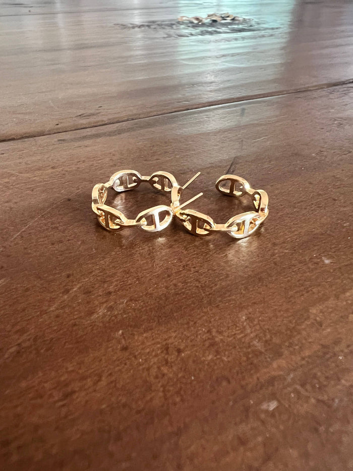 Mariner hoop earrings