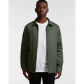 Olive green mark padded jacket with front zipper and collar ideal for durable workwear and uniforms use
