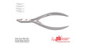 MBI 4" Stainless Steel Cuticle Nipper with Double Spring (half jaw)