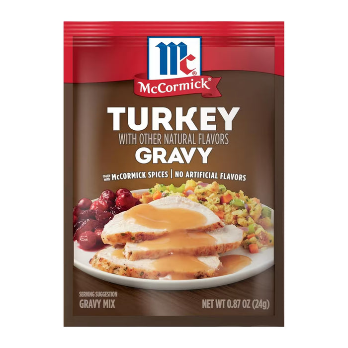 McCormick Turkey Gravy Mix, 0.87 oz - 24 Pack
