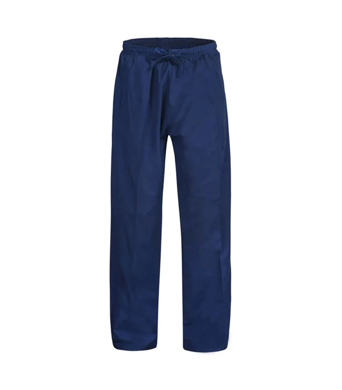 Medi8 unisex scrub pant: navy blue drawstring pants, relaxed fit