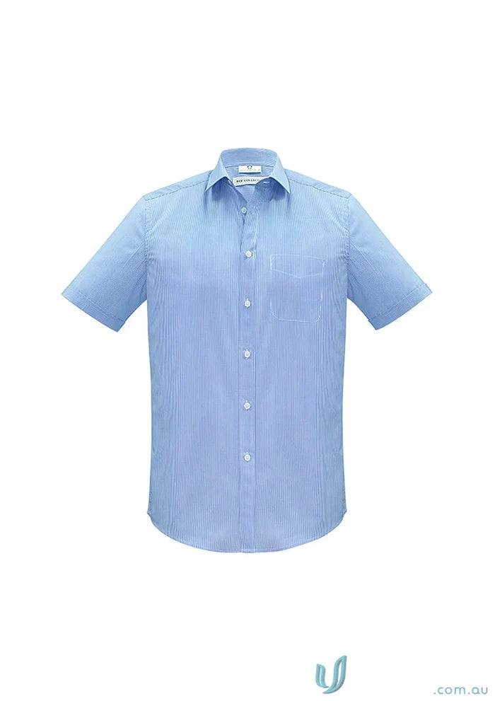 Light blue mens euro short sleeve shirt for Mens Euro SS Shirt s812ms collection