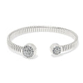 Meridian Solis Duo Cuff Bracelet/Silver