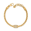 Meridian Solis Station Bracelet-Gold