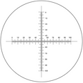 Microscope Eyepiece Reticle Cross Line Micrometer Ruler, Dual Axis Crosshair Scale Dia. 16mm, 10mm/100 Div., SKU RT20104201, three quarter front view