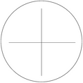 Microscope Eyepiece Reticle Cross Line Scale Dia. 16mm, SKU RT20102201, three quarter front view