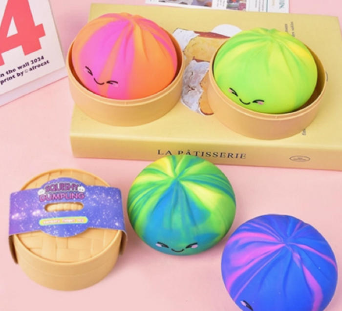 Mini Tie Dye Mystery Color Dumpling Dough Like Squish Toy