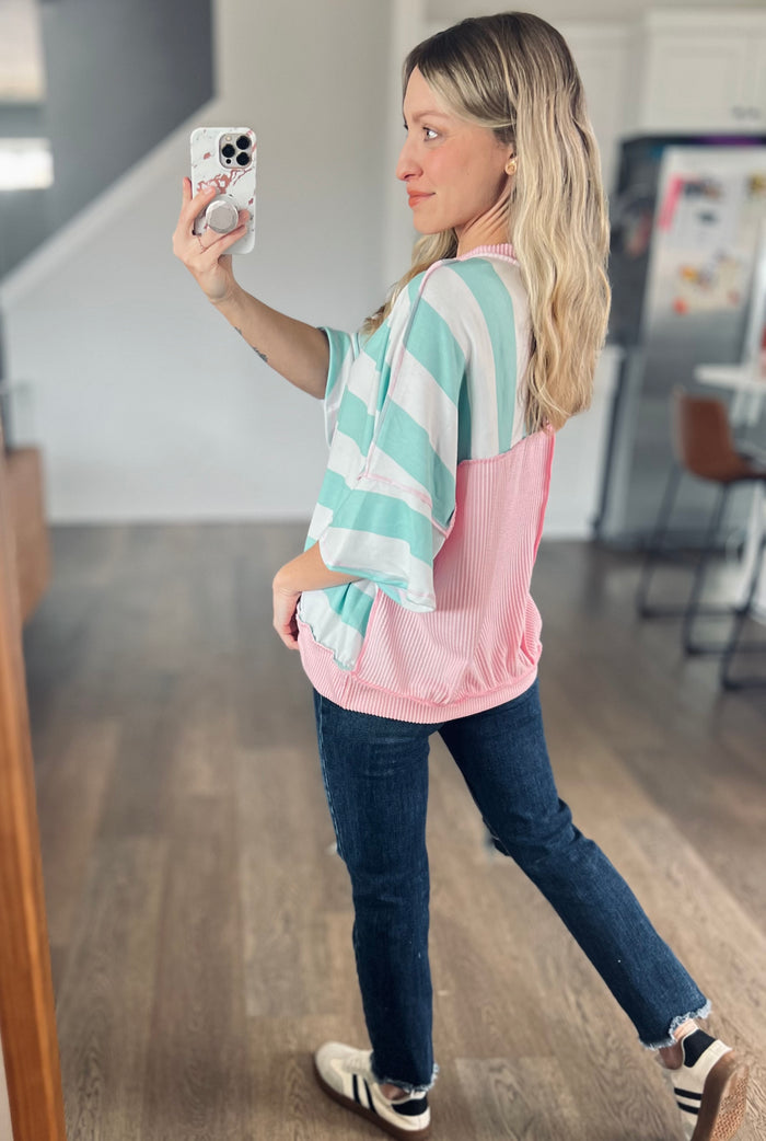 Mint Sugar Rush Colorblock Tee