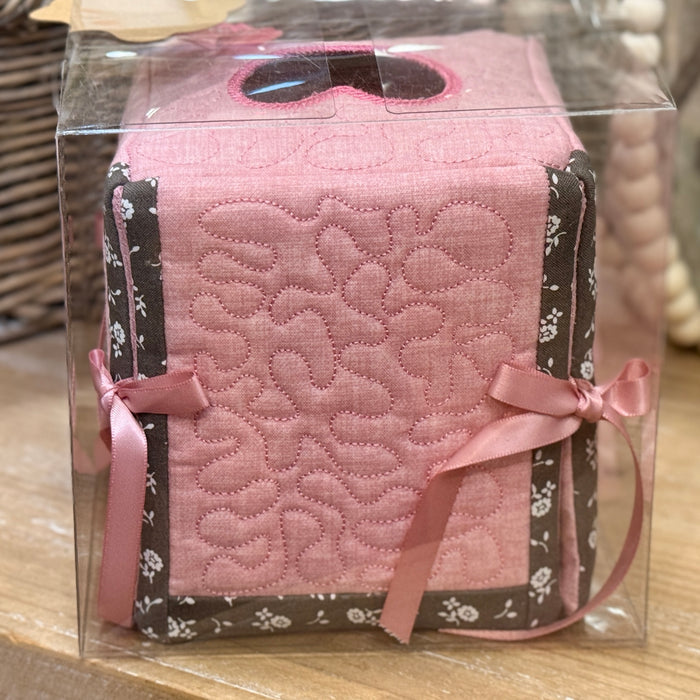 Mom Embroidered Tissue Box Cover