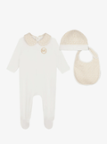 MICHAEL KORS monogram-print cotton babygrow set