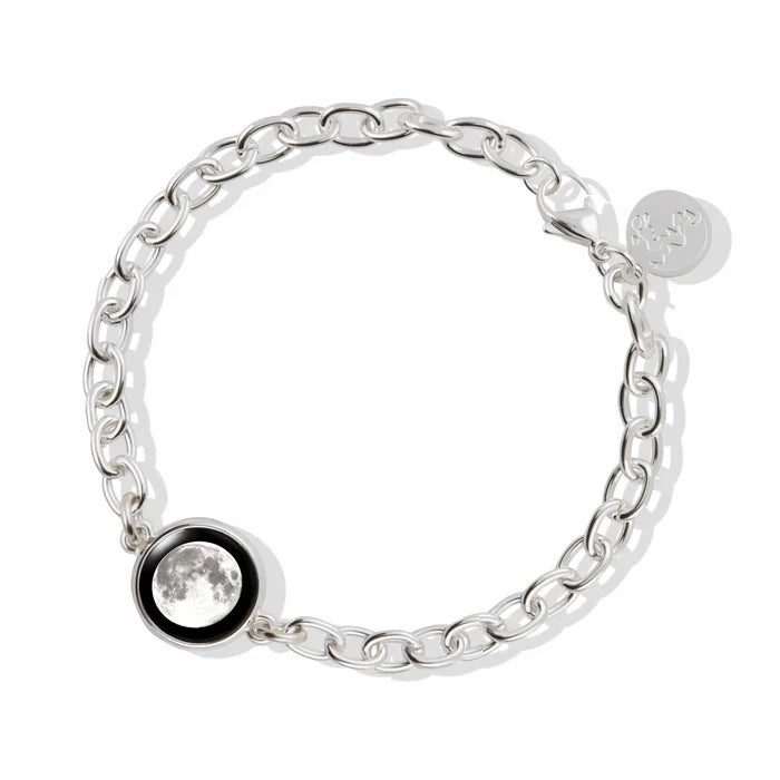 Moonglow Silver Link Bracelet 6A