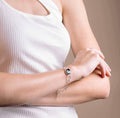 Moonglow Silver Link Bracelet 6A