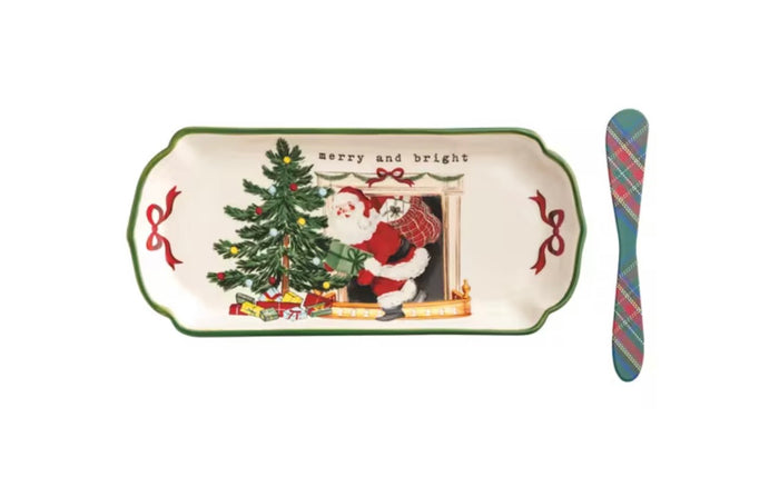 Mud Pie Merry Bright Everything Tray