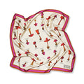 Silviya Neri Scarves 70x70 cm Mushroom Varieties Silk Scarf By Silviya Neri Brand