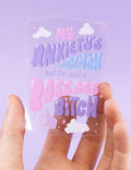 My anxiety's a glitch STICKER
