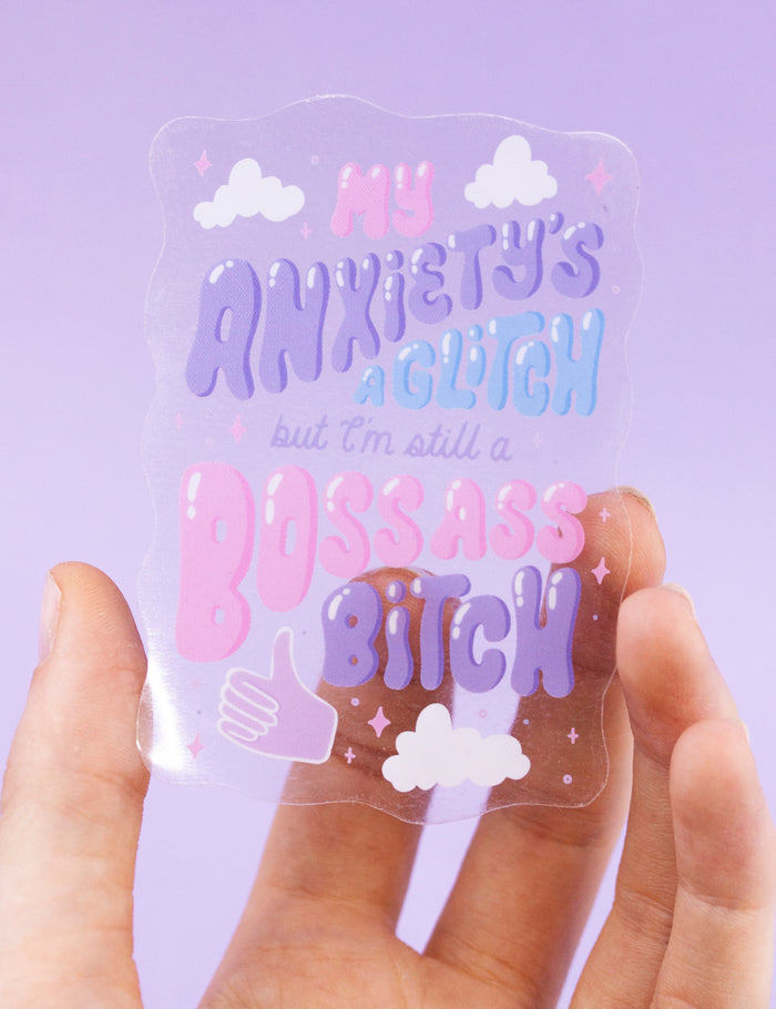 My anxiety's a glitch STICKER