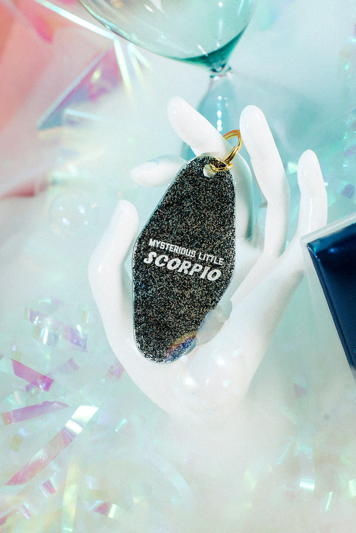Mysterious Little Scorpio - Motel Keytag