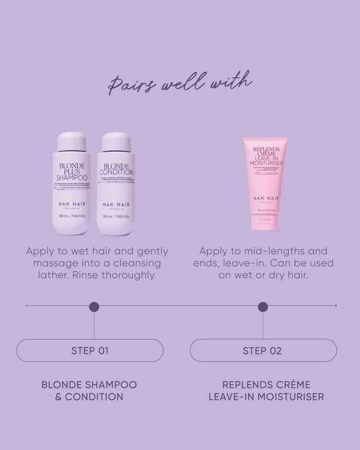 NAK Hair BLONDE Conditioner TRAVEL 80ml