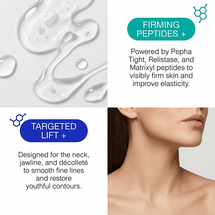 neck lift and firm for the neck, jawline, and decollete
