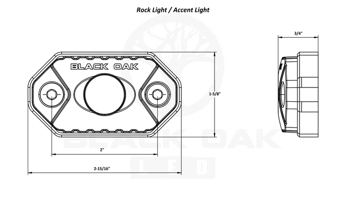 New - 850nm Infrared Rock Light | Black Housing