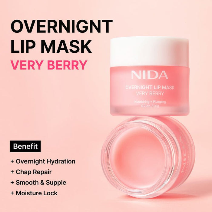 NIDA Overnight Lip Mask 20g قناع الشفاه الليلي من نيدا - Princess Cosmetics Qatar