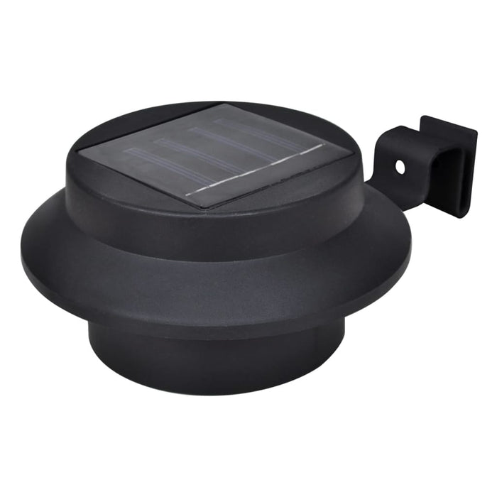 NNEVL Outdoor Solar Fence Lamps 12 pcs LED Black