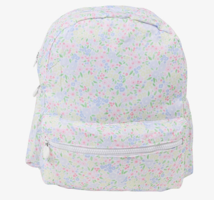 Nylon Backpack (Full Size)- Floral