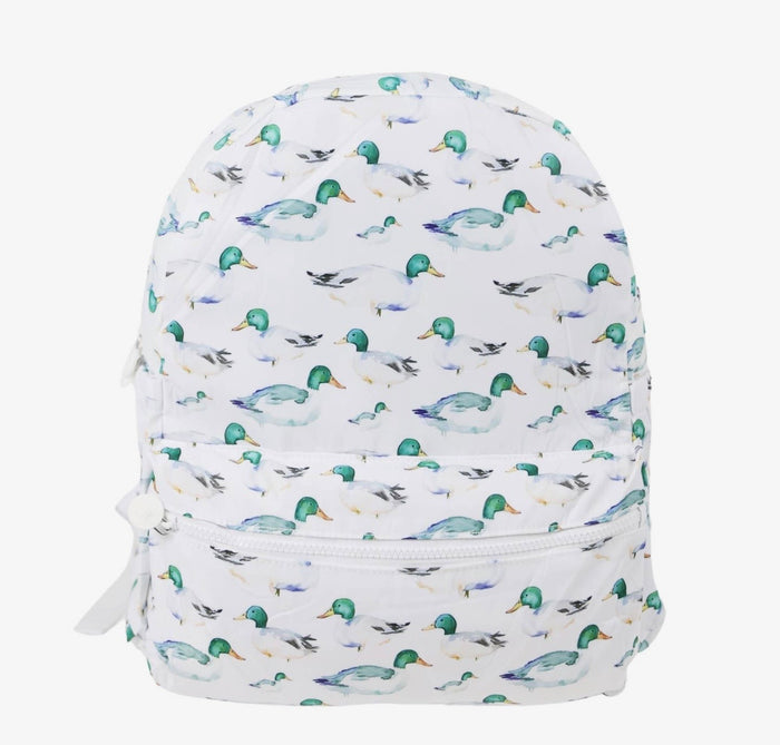 Nylon Backpack (Toddler Size)- Ducks