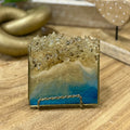 Ocean Blue & Gold Coaster Set