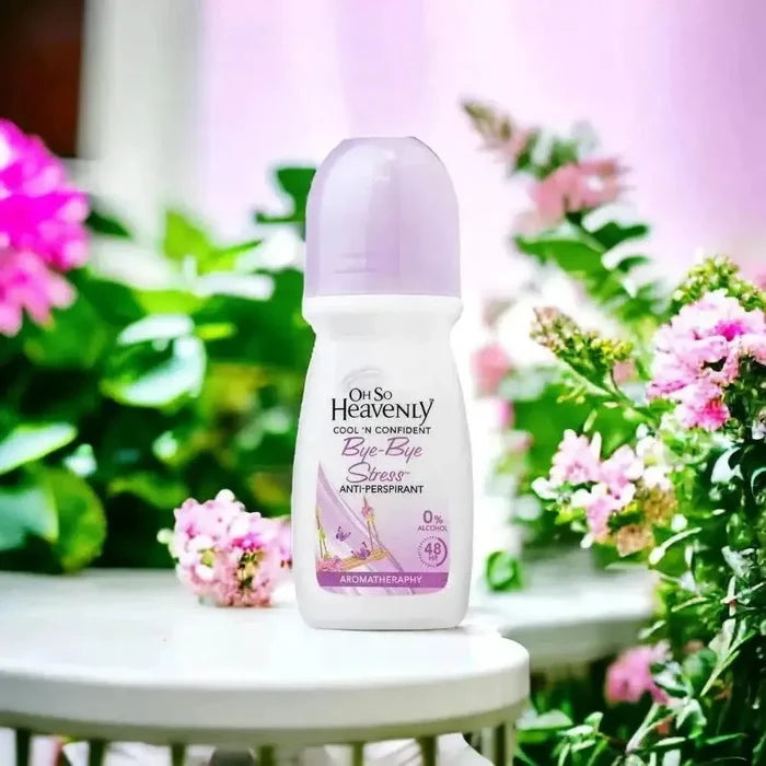 Oh So Heavenly anti-perspirant roll on with Lavender and Chamomile for 48-hour odor and wetness protection