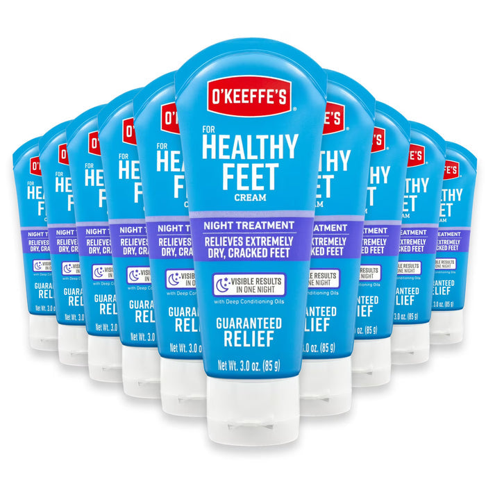 O’Keeffe’s Healthy Feet Night Treatment Foot Cream 3oz - 10 Pack