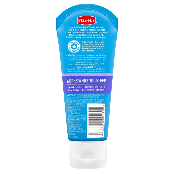 O’Keeffe’s Healthy Feet Night Treatment Foot Cream 3oz - 10 Pack